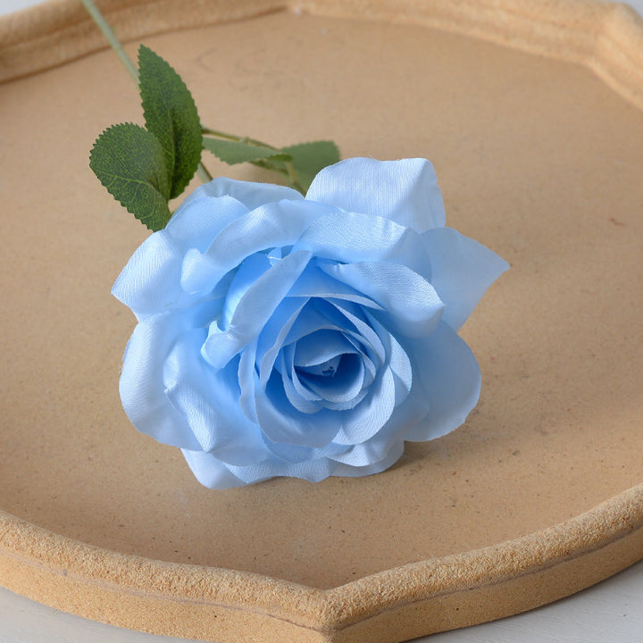 Elegant Silk Black Rose Hair Accessory