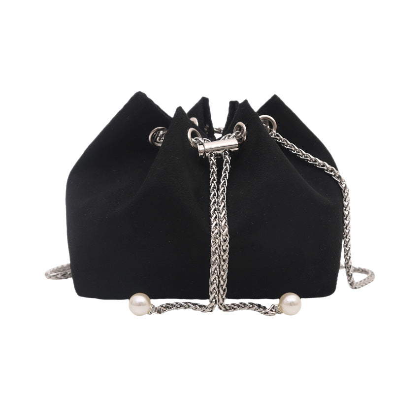 Stylish Drawstring Chain Bag