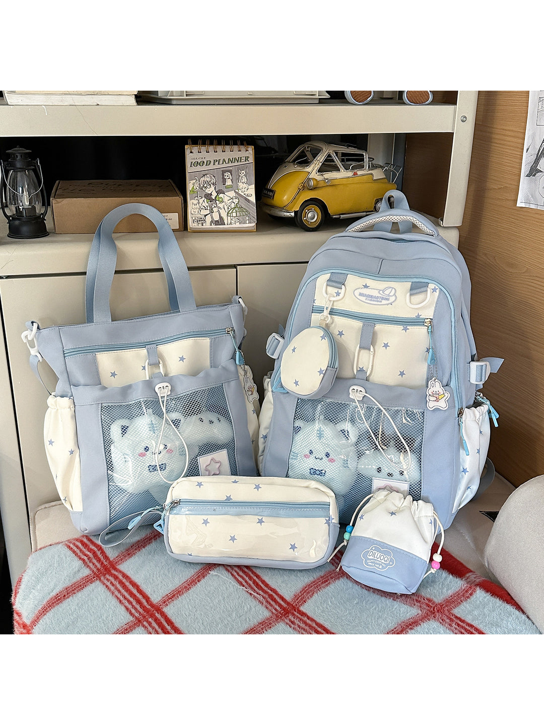Plush School Backpack Set Stornfield