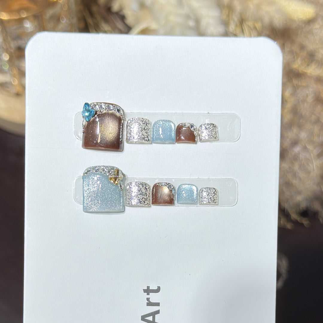 Decorative Crystal-Embellished Hair Clip Set Stornfield