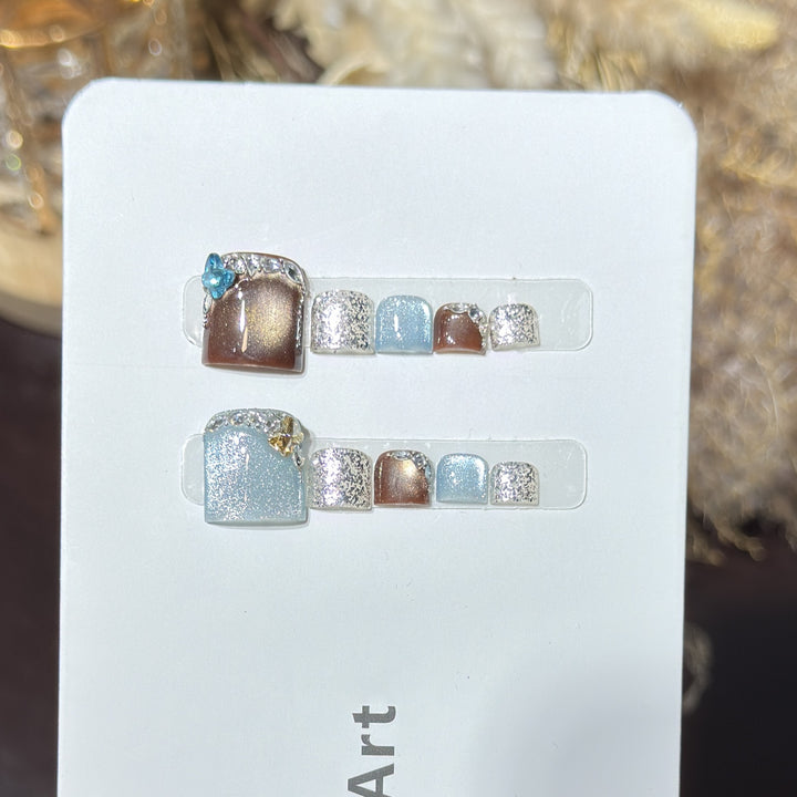 Decorative Crystal-Embellished Hair Clip Set Stornfield