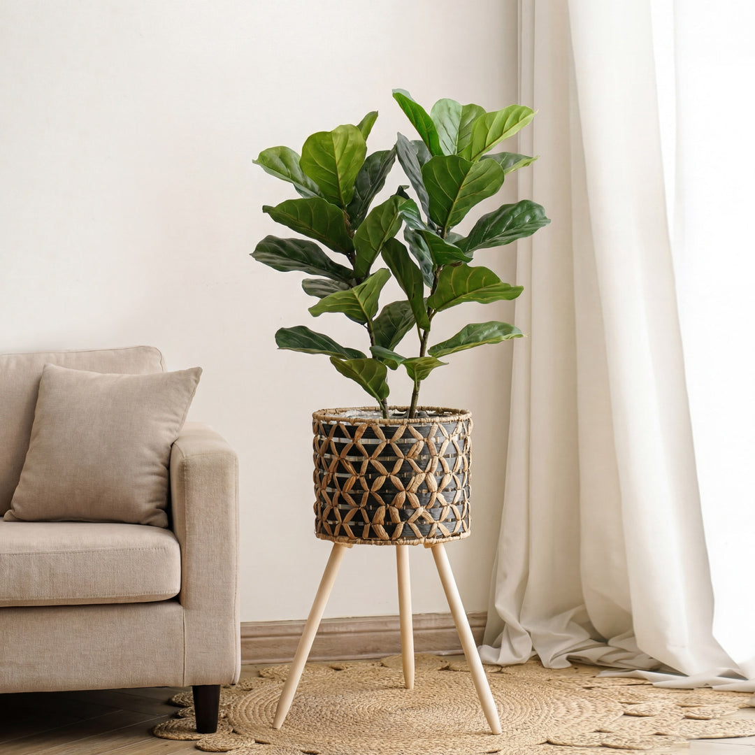 Plant stand made of braided material Stornfield