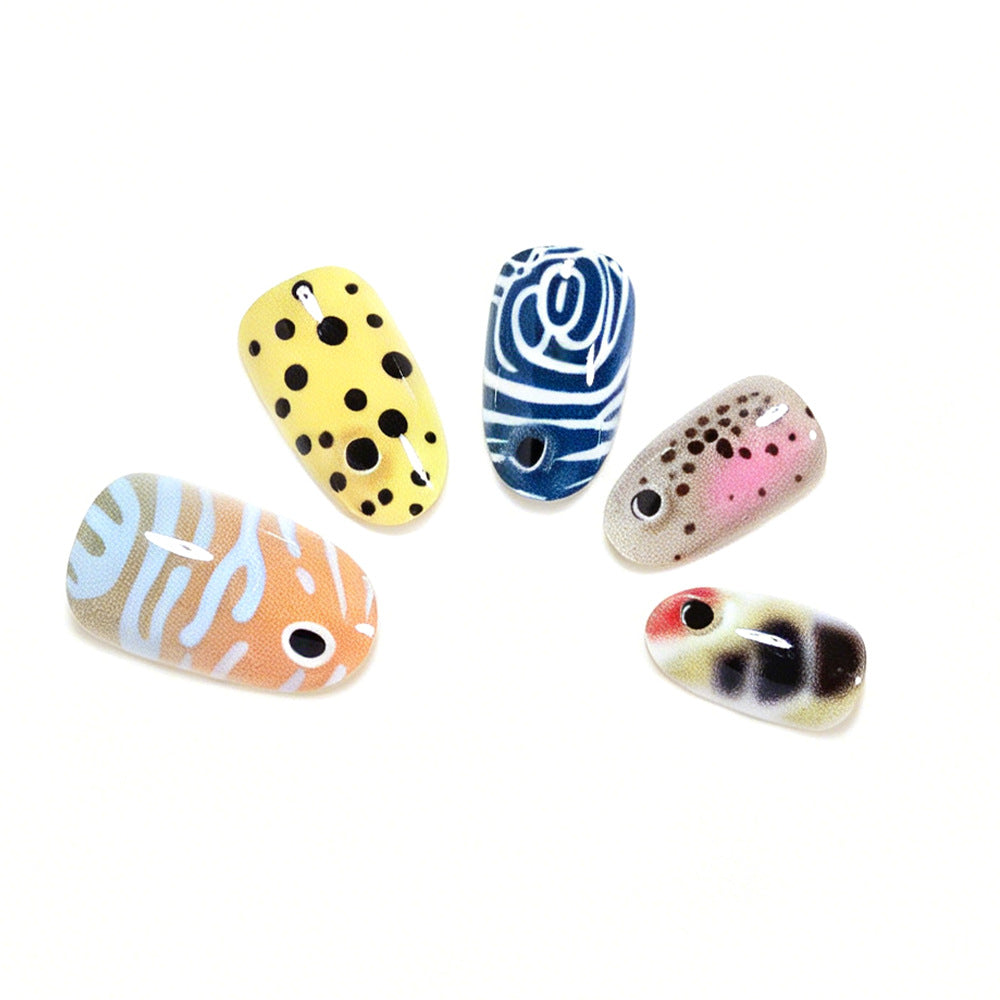 Artistic Patterned Press-On Nail Tips Stornfield