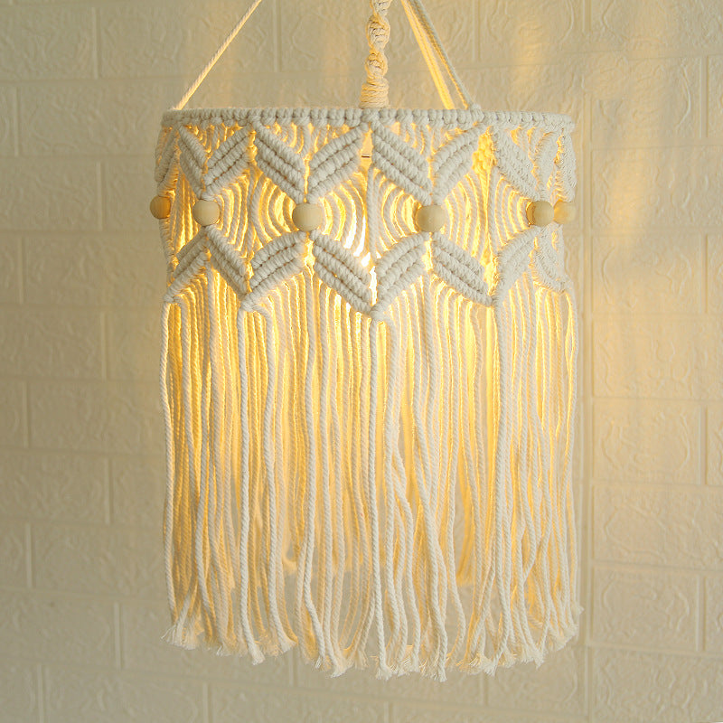 Decorative Macrame Hanging Light Fixture Stornfield