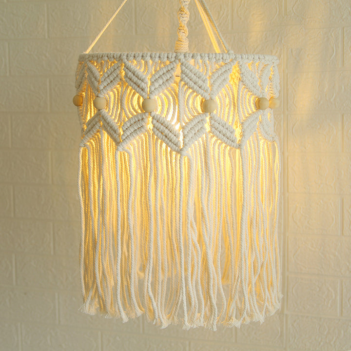 Decorative Macrame Hanging Light Fixture Stornfield