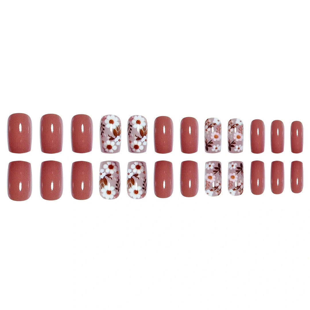 Floral Acrylic Nail Design Stornfield