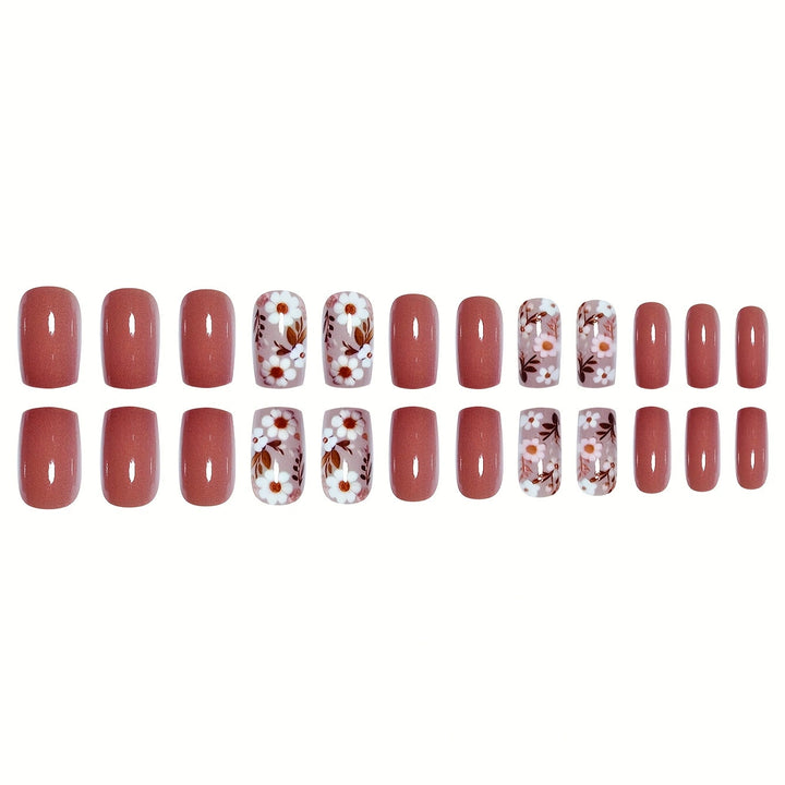 Floral Acrylic Nail Design Stornfield
