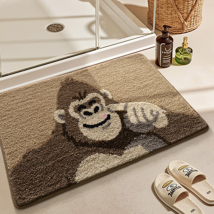 Fun Crocodile Themed Bathroom Rug