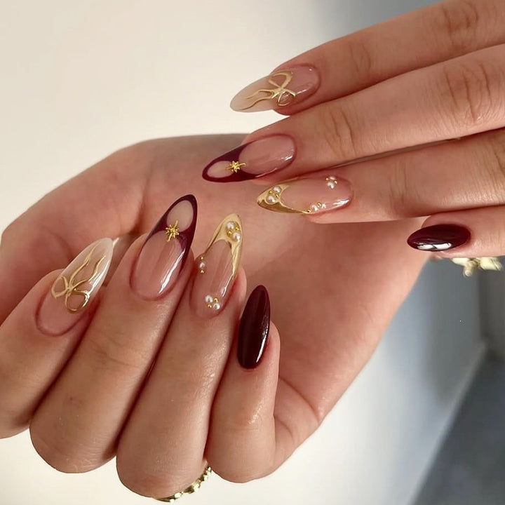 Artificial nail collection with luxurious designs and glamorous embellishments Stornfield