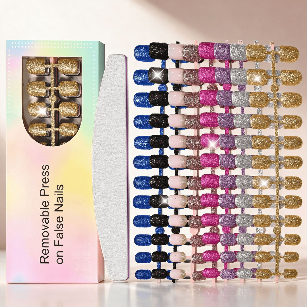 Sparkling Press-On Nail Set Stornfield
