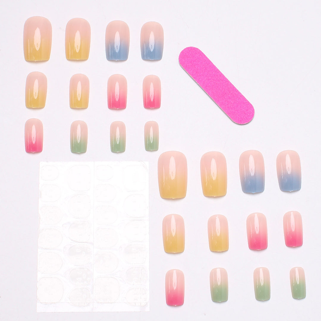 Ombre Gradient Press-On Nails Stornfield