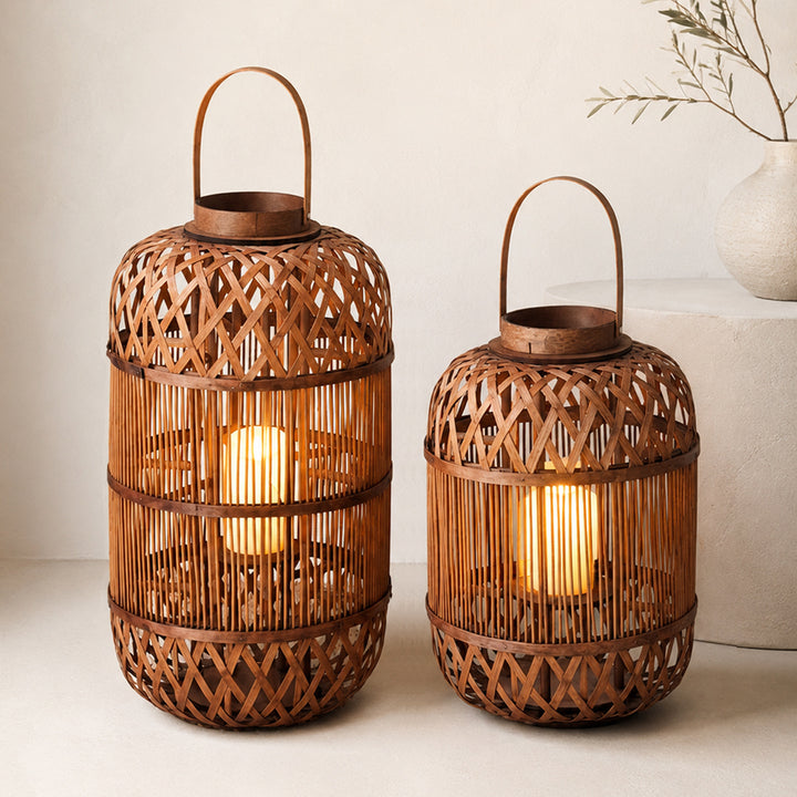 Stylish Handcrafted Rattan Lantern Stornfield