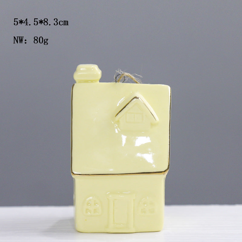 Ceramic House-Shaped Decorative Stornfeild