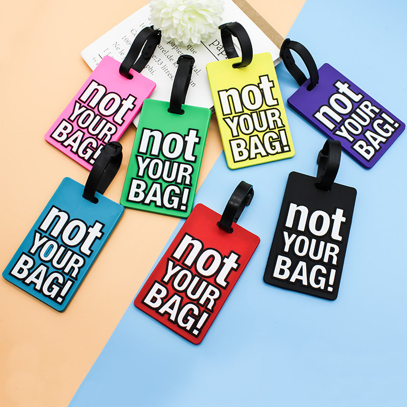 Unisex Luggage Tag with Eye-catching Message Bowlift