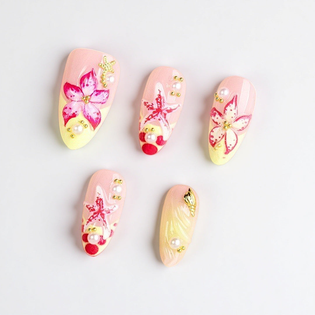 Floral Design Luxury Press-On Nails Stornfield