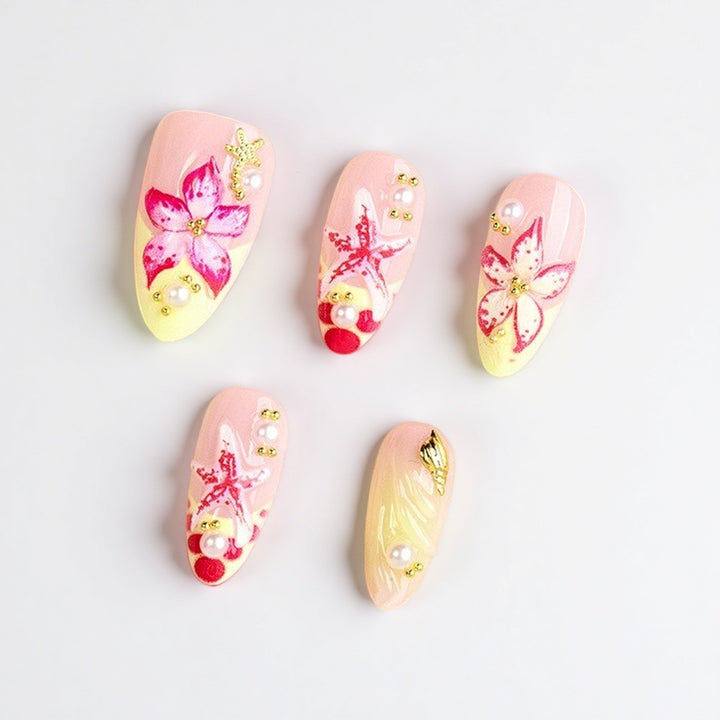 Floral Design Luxury Press-On Nails Stornfield