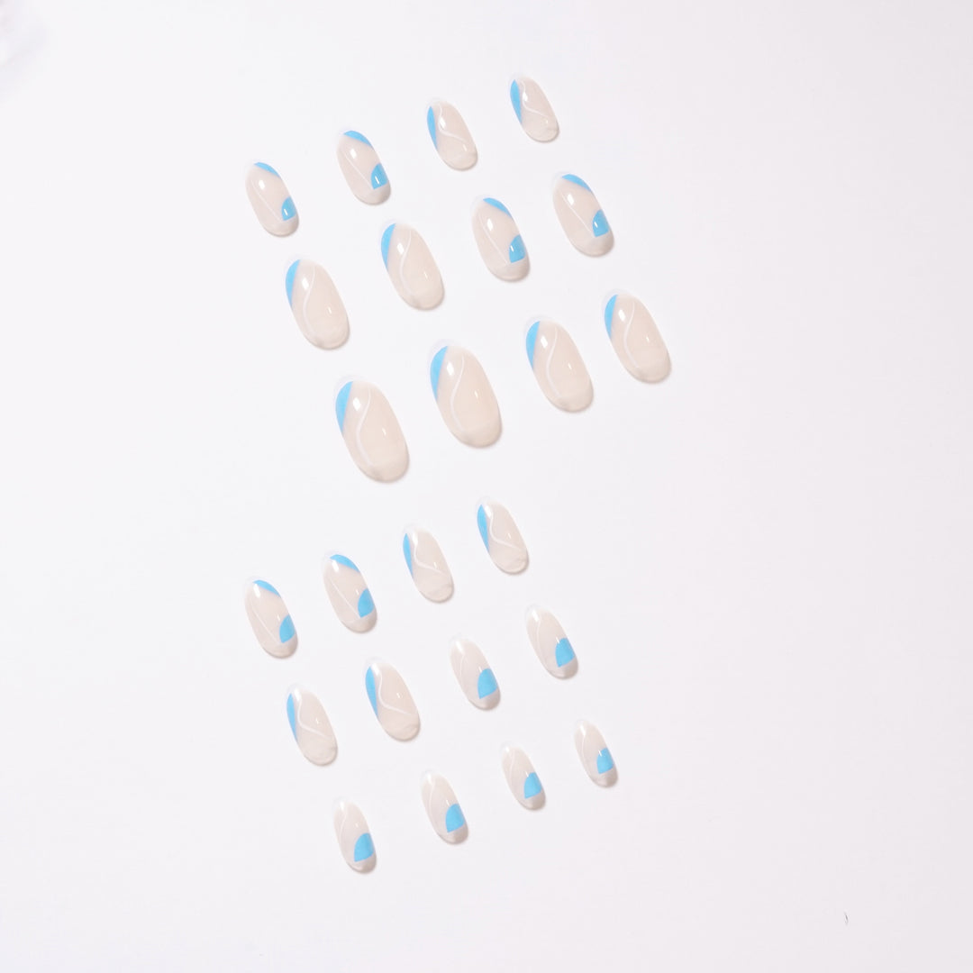 Trendy Nail Art with Modern Wave Pattern Stornfield