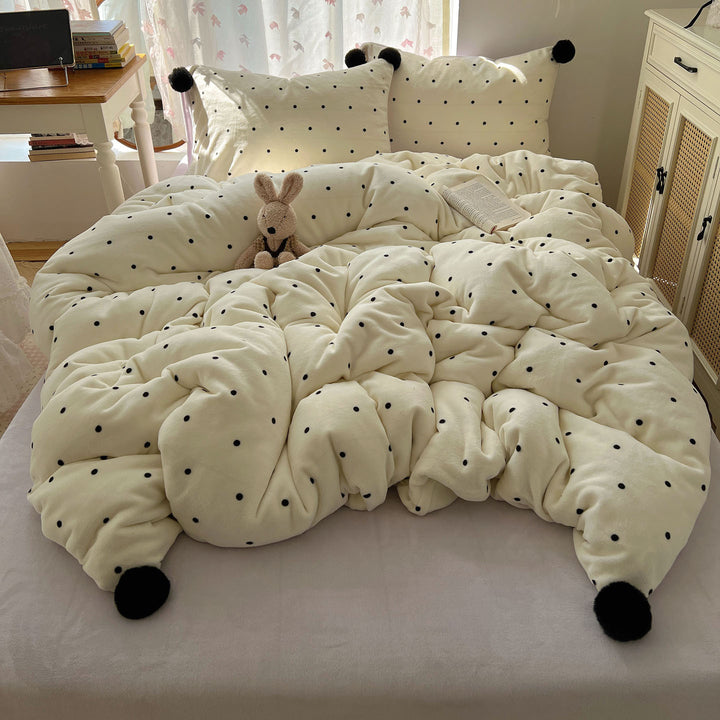 Cute Plush Animal-Themed Duvet Cover Set