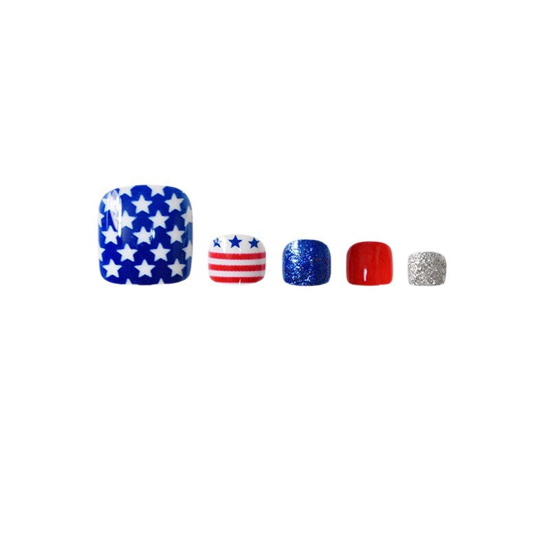 Patriotic Themed Press-On Nail Art Stornfield
