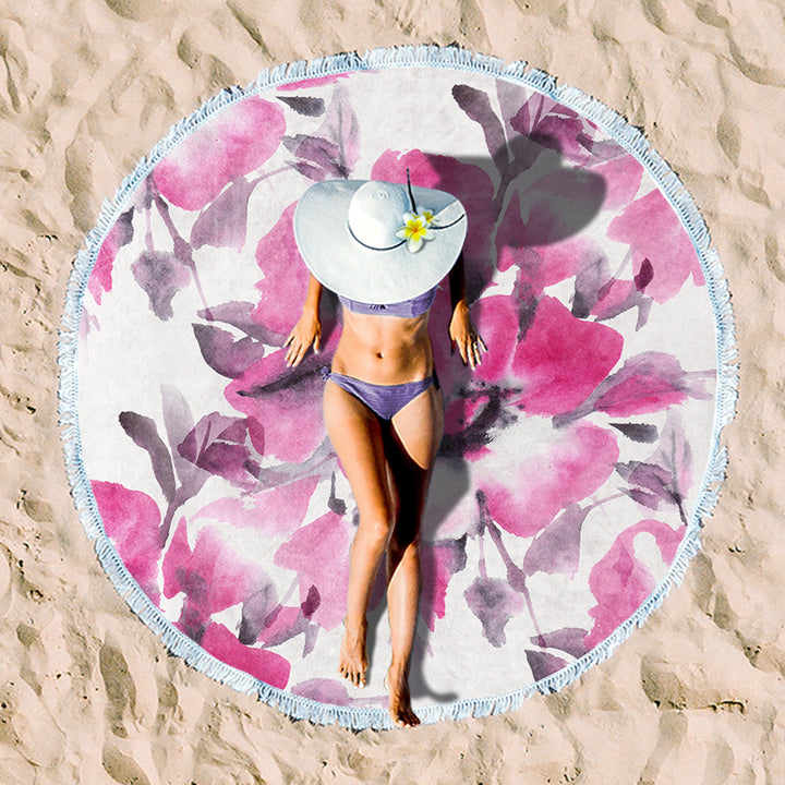 Rundstrand towel with unique sunset design Stornfield