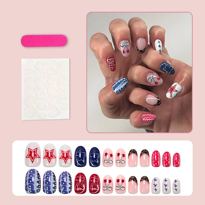 Nail art set with creative pattern mix Stornfield