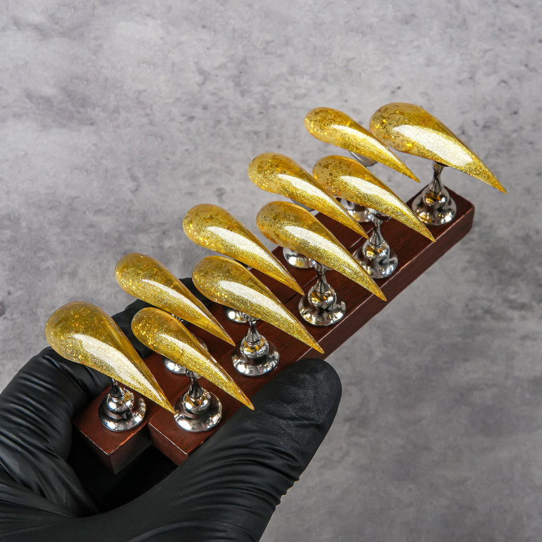 Glittering Stiletto Press-On Nail Tips