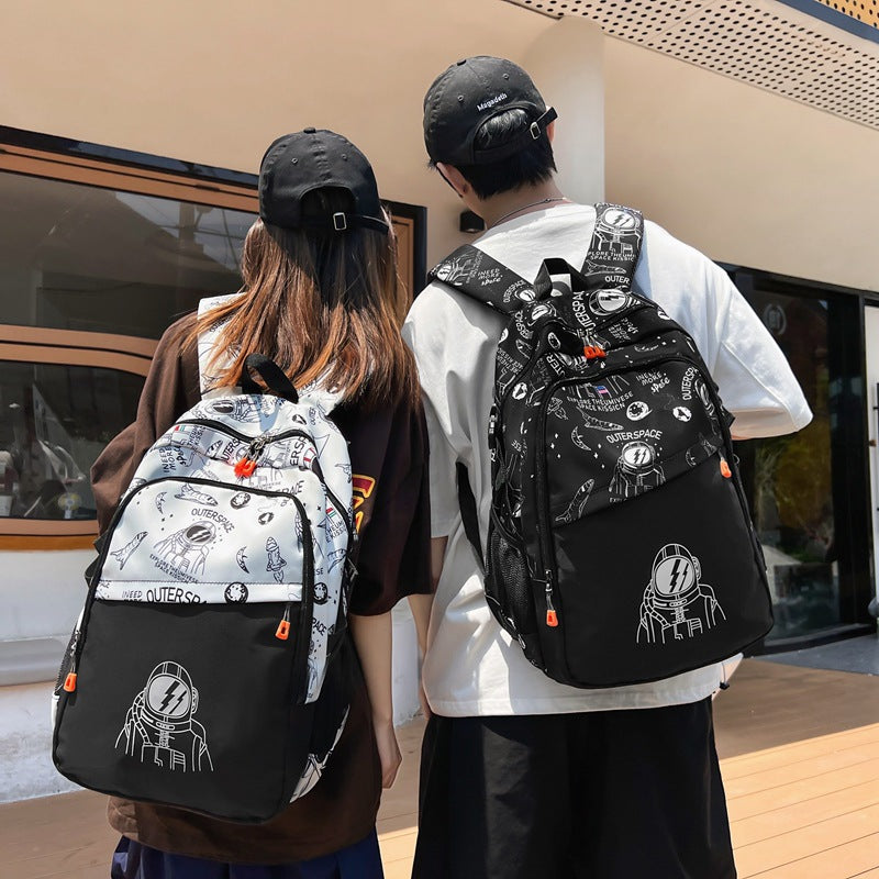Adventure-Themed Graphic Backpack Stornfield