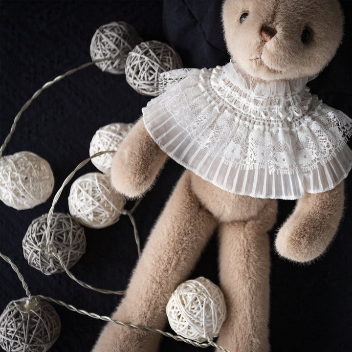 Luxury Plush Bunny Doll with Lace Collar