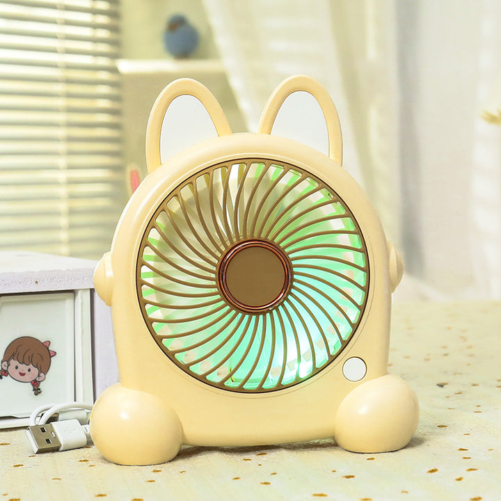 Women Portable Table Fan with LED Lighting Stornfield