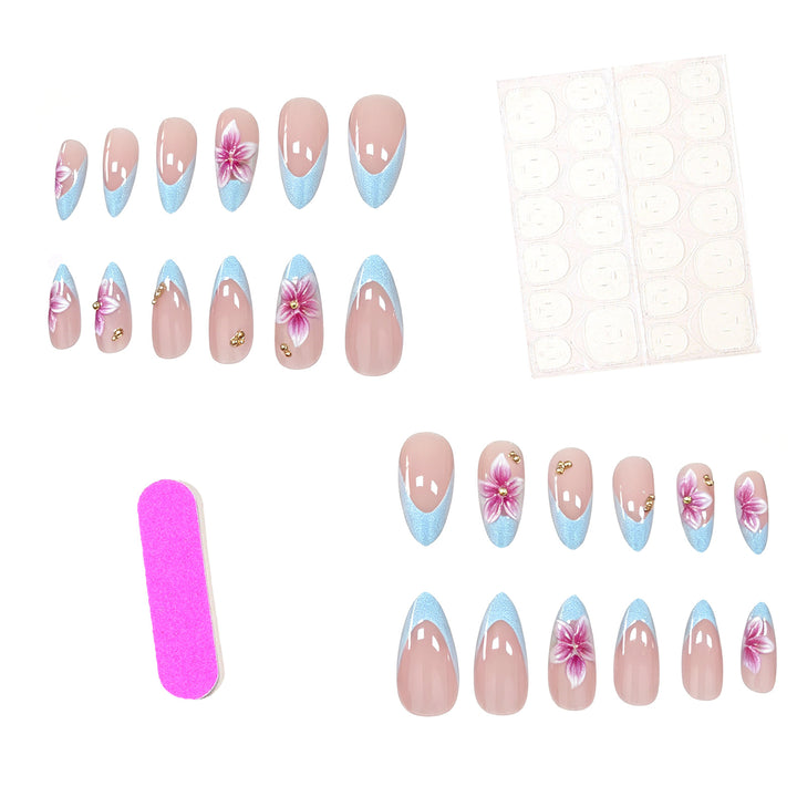 Acrylic Floral Nail Art Extensions Stornfield