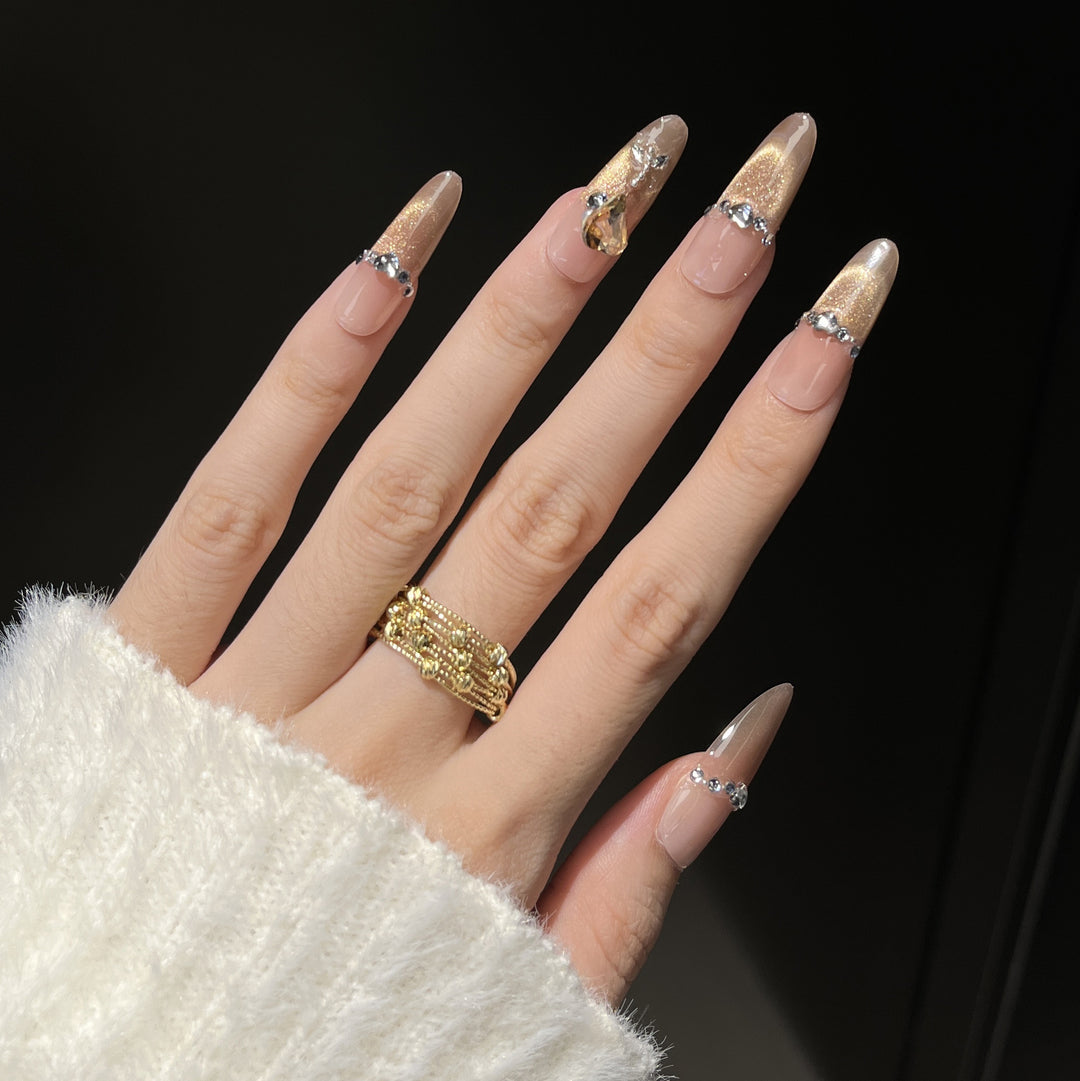 Decorative Rhinestone Press-On Nails Stornfield