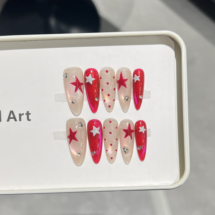 Star-Accent Press-On Nail Set Stornfield