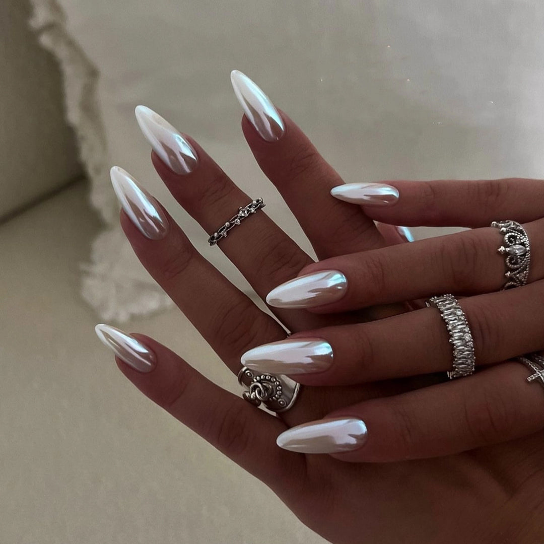 Artful Stiletto Nails with High Gloss Effect Stornfield