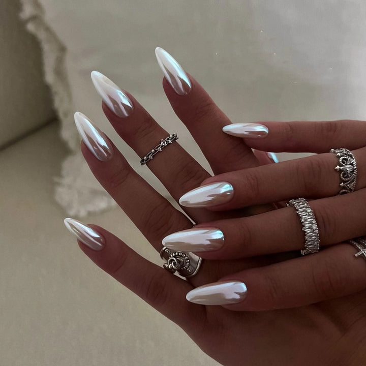 Artful Stiletto Nails with High Gloss Effect Stornfield