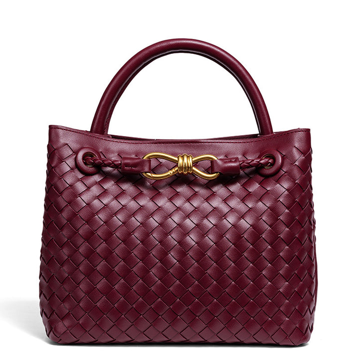 Woven Leather Tote Bag Stornfield