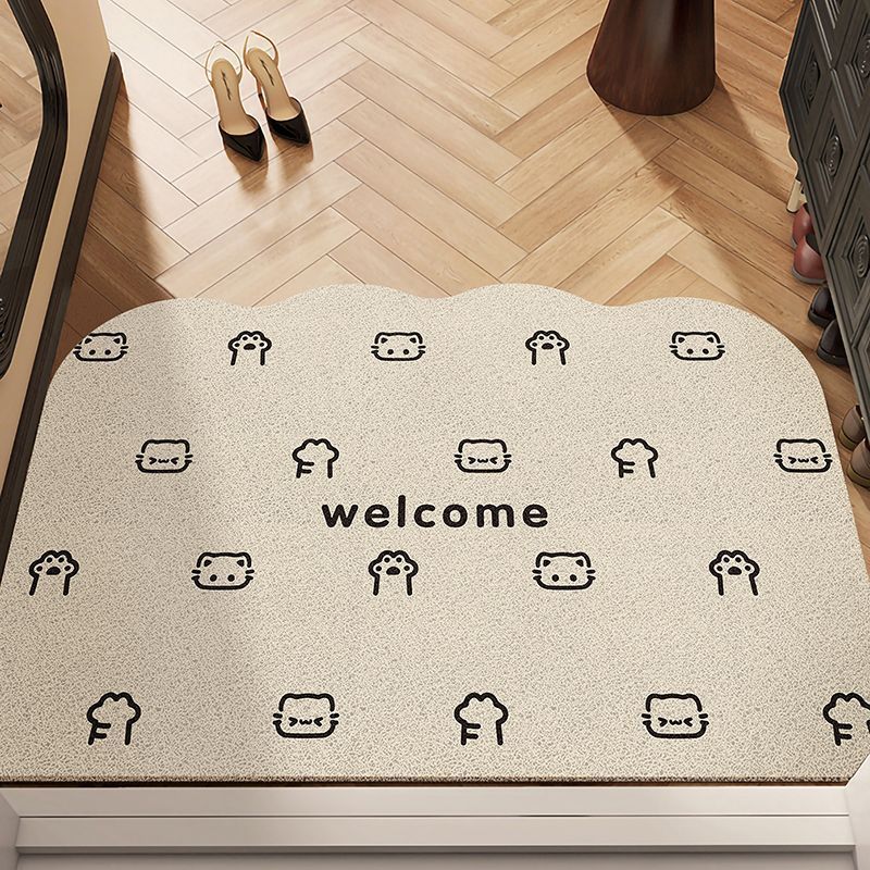 Playful Cartoon Welcome Mat
