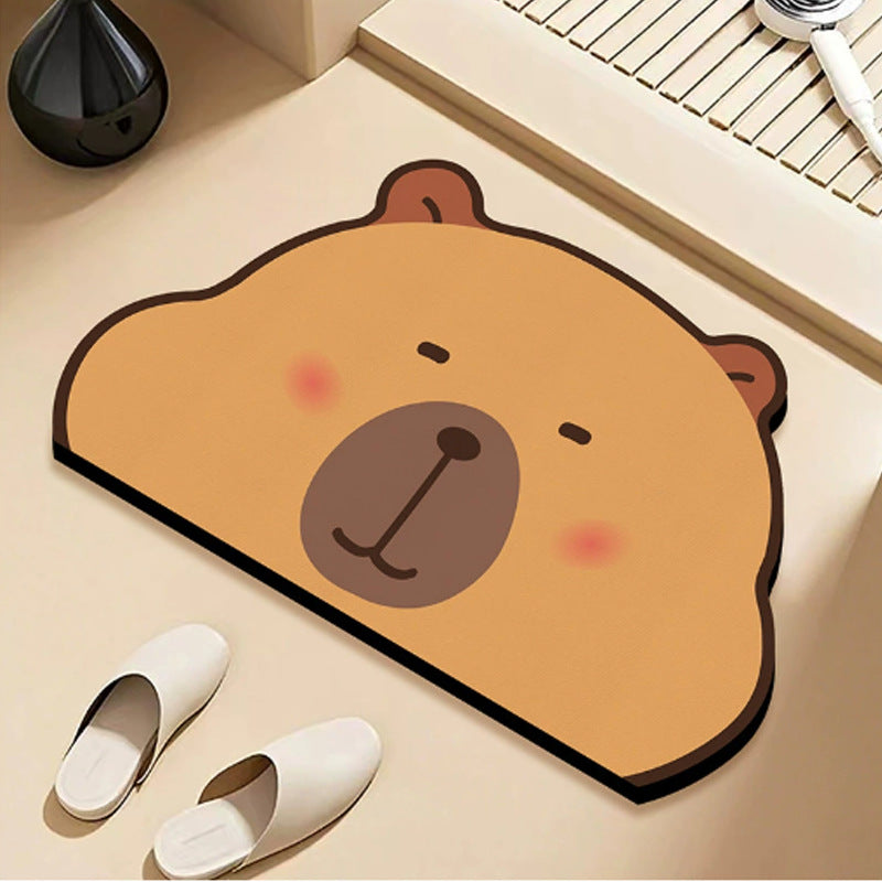 Cute Cartoon Character Bath Mat Decor