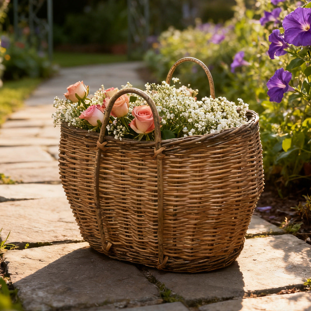 Rustic Handwoven Basket Stornfield
