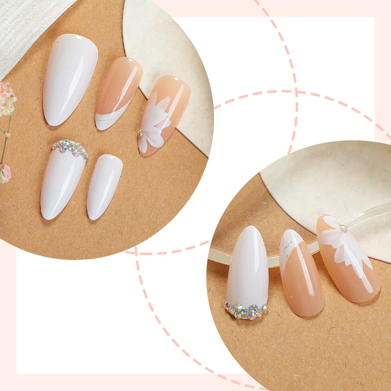 Premium Floral Designed Press-On Nail Set Stornfield