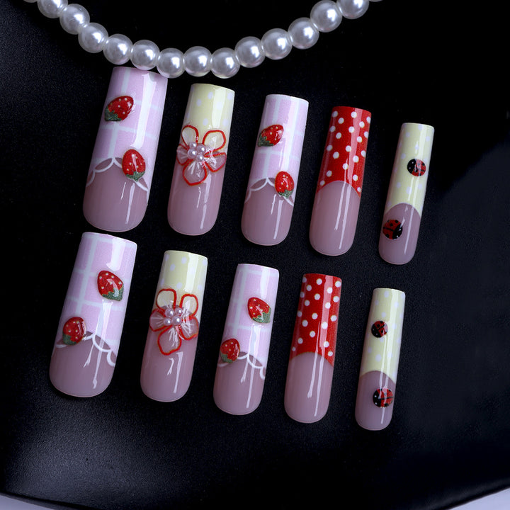 Artificial nails with creative fruit designs Stornfield