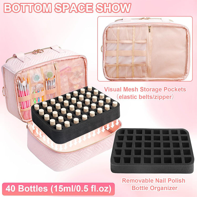 Multifunctional Cosmetic Organizer Bag with Removable Compartments Stornfield