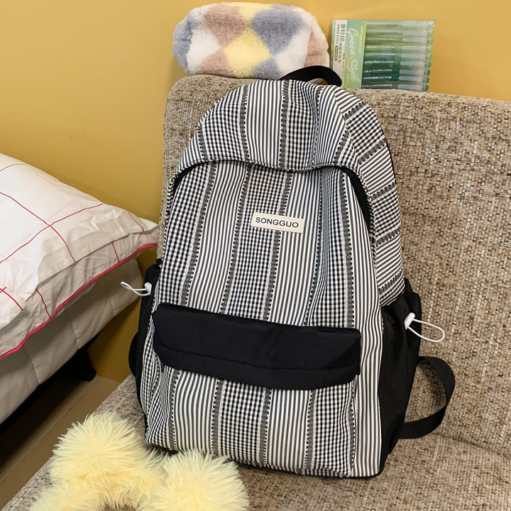 Stylish Striped Design Backpack Stornfield