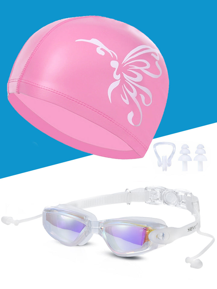 Swimming set with comfortable swimming goggles and trendy swimming cap Stornfield