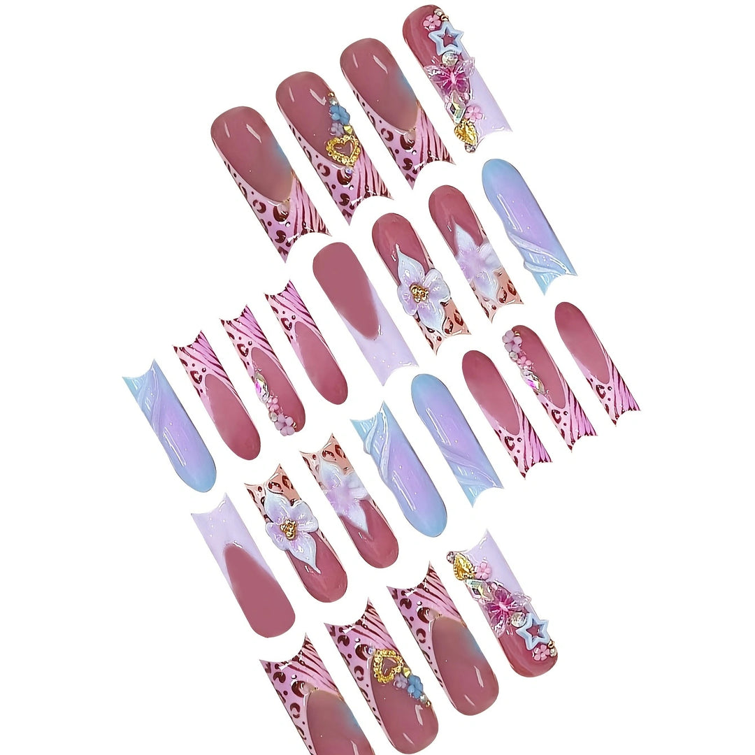Decorative Press-On Nail Set Stornfield