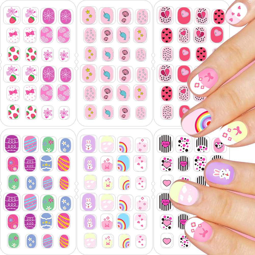 Themed Summer Beach Nail Art Press-On Nails Stornfield