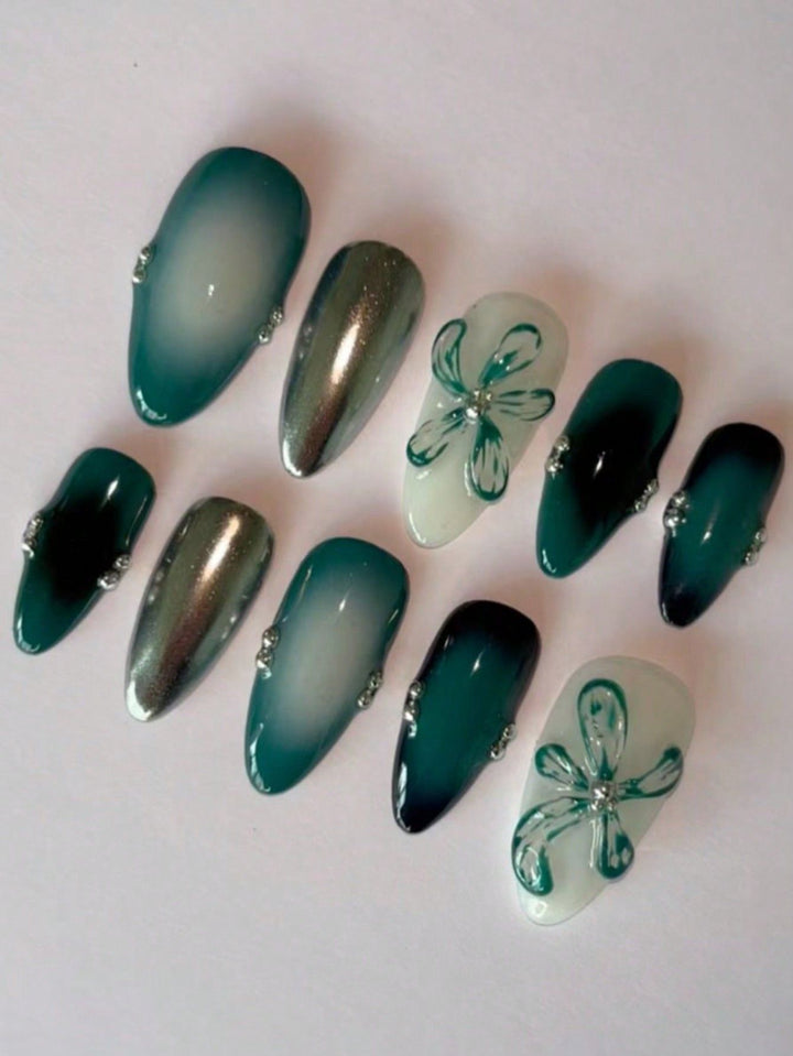 Artistic Press-On Nail Art Set Stornfield