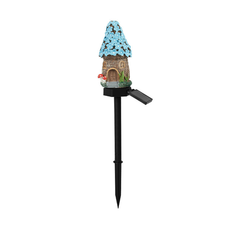 Whimsical Solar-Powered LED Fairy House Garden Stake Stornfield
