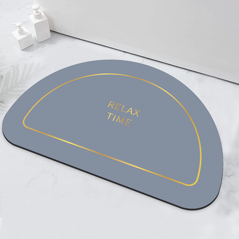 Relaxation-Themed Bathroom Mat for Home