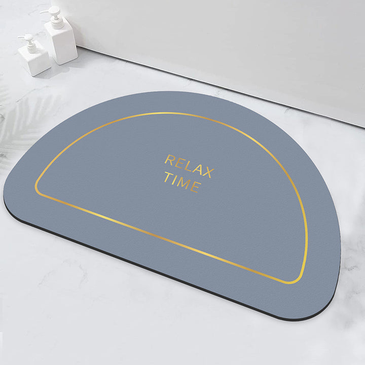Relaxation-Themed Bathroom Mat for Home