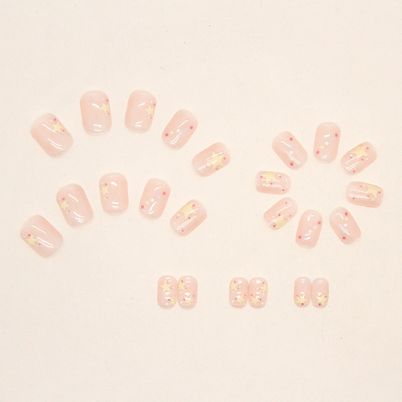 Artistic Star-Themed Press-On Nail Tips Stornfield